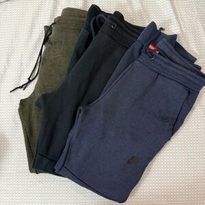 Nike Men’s Jogger Pants Trio - Black, Navy, Olive - S